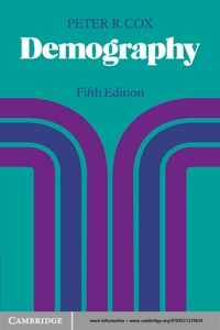 Cover image: Demography 5th edition 9780521290203