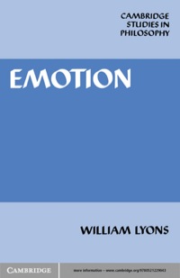 Cover image: Emotion 1st edition 9780521316392