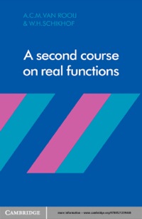 表紙画像: A Second Course on Real Functions 1st edition 9780521283618
