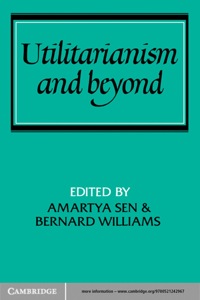 Titelbild: Utilitarianism and Beyond 1st edition 9780521287715