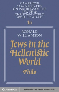 Imagen de portada: Jews in the Hellenistic World: Volume 1, Part 2 1st edition 9780521315487