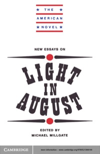 Titelbild: New Essays on Light in August 1st edition 9780521308144