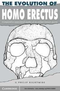 Cover image: The Evolution of Homo Erectus 1st edition 9780521308809 