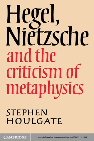 Cover image: Hegel, Nietzsche and the Criticism of Metaphysics 1st edition 9780521892797