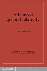 表紙画像: Advanced General Relativity 1st edition 9780521449465