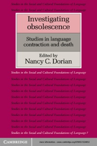 Cover image: Investigating Obsolescence 1st edition 9780521324052