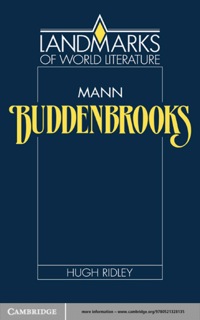 Imagen de portada: Mann: Buddenbrooks 1st edition 9780521316972