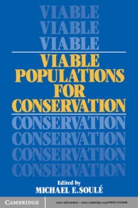 Cover image: Viable Populations for Conservation 1st edition 9780521336574