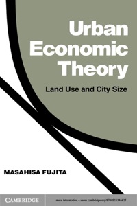 表紙画像: Urban Economic Theory 1st edition 9780521346627