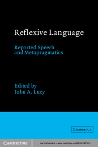Cover image: Reflexive Language 1st edition 9780521351645