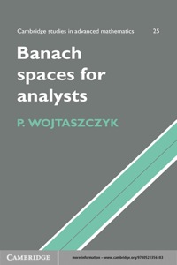 表紙画像: Banach Spaces for Analysts 1st edition 9780521566759