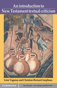 Imagen de portada: An Introduction to New Testament Textual Criticism 1st edition 9780521364331