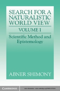 Imagen de portada: The Search for a Naturalistic World View: Volume 1 1st edition 9780521373524