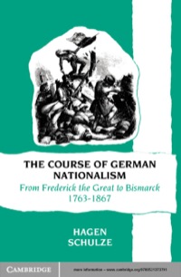 Imagen de portada: The Course of German Nationalism 1st edition 9780521377591