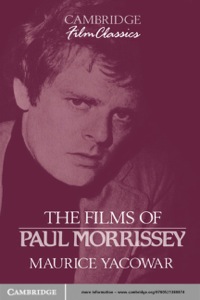Imagen de portada: The Films of Paul Morrissey 1st edition 9780521389938