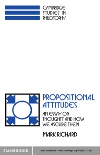 Imagen de portada: Propositional Attitudes 1st edition 9780521388191