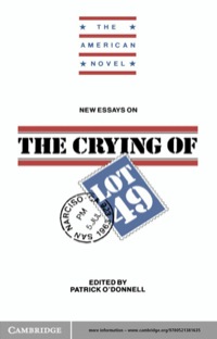 Titelbild: New Essays on The Crying of Lot 49 1st edition 9780521381635