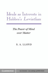 Imagen de portada: Ideals as Interests in Hobbes's Leviathan 1st edition 9780521392433