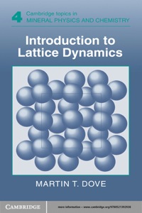 Imagen de portada: Introduction to Lattice Dynamics 1st edition 9780521392938