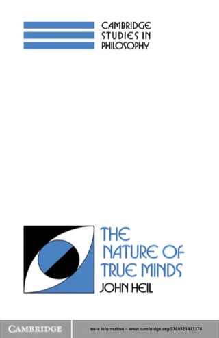 Cover image: The Nature of True Minds 1st edition 9780521413374