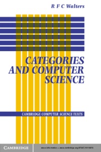 表紙画像: Categories and Computer Science 1st edition 9780521419970