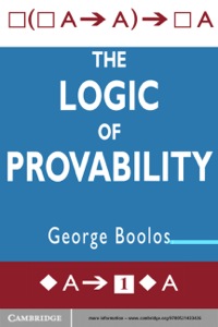Cover image: The Logic of Provability 1st edition 9780521483254