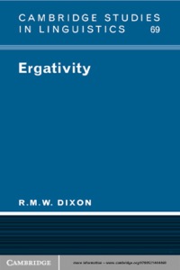 Cover image: Ergativity 1st edition 9780521448987