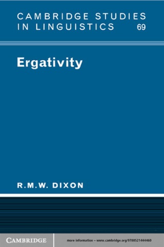 Cover image: Ergativity 1st edition 9780521448987
