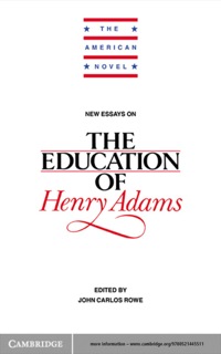Omslagafbeelding: New Essays on The Education of Henry Adams 1st edition 9780521445511
