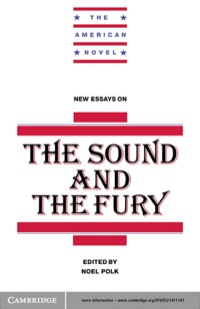 صورة الغلاف: New Essays on The Sound and the Fury 1st edition 9780521451147