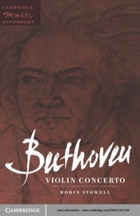 Titelbild: Beethoven: Violin Concerto 1st edition 9780521451598