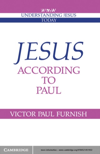 Cover image: Jesus according to Paul 1st edition 9780521458245