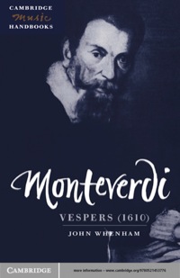 صورة الغلاف: Monteverdi: Vespers (1610) 1st edition 9780521453776