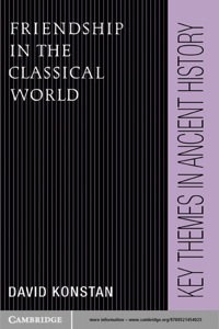 Immagine di copertina: Friendship in the Classical World 1st edition 9780521454025