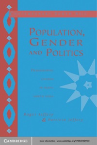 Imagen de portada: Population, Gender and Politics 1st edition 9780521466530