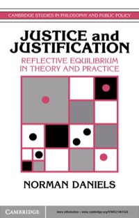 Imagen de portada: Justice and Justification 1st edition 9780521461528