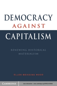 Cover image: Democracy against Capitalism 9780521476829