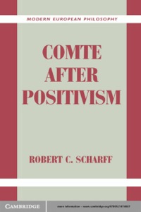 表紙画像: Comte after Positivism 1st edition 9780521474887