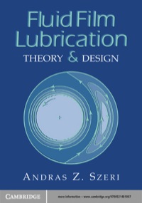 Imagen de portada: Fluid Film Lubrication 1st edition 9780521619455