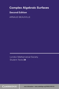 Cover image: Complex Algebraic Surfaces 2nd edition 9780521495103