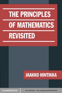 صورة الغلاف: The Principles of Mathematics Revisited 1st edition 9780521624985