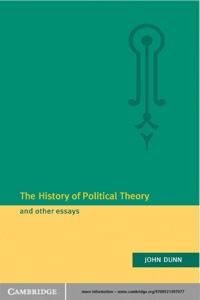 Cover image: The History of Political Theory and Other Essays 1st edition 9780521497077