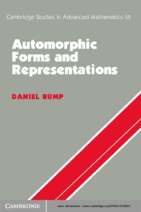 Titelbild: Automorphic Forms and Representations 1st edition 9780521658188