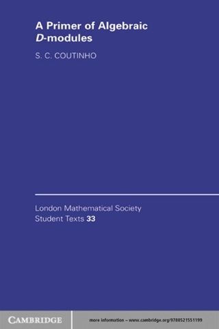 Cover image: A Primer of Algebraic D-Modules 1st edition 9780521551199