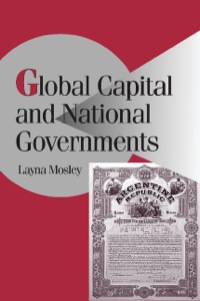 Imagen de portada: Global Capital and National Governments 9780521815215