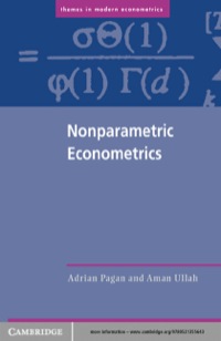 Cover image: Nonparametric Econometrics 1st edition 9780521355643