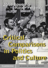 Titelbild: Critical Comparisons in Politics and Culture 1st edition 9780521653015