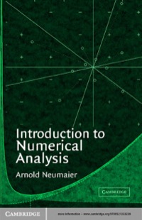 صورة الغلاف: Introduction to Numerical Analysis 1st edition 9780521333238