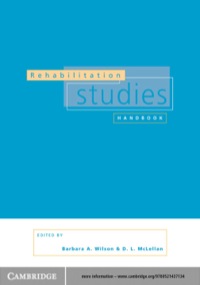 Imagen de portada: Rehabilitation Studies Handbook 1st edition 9780521437134