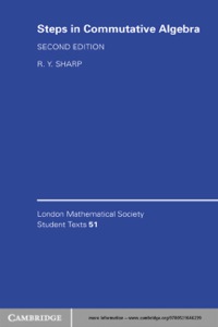 表紙画像: Steps in Commutative Algebra 2nd edition 9780521646239